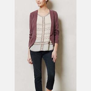 Purple blazer from Elevens by Anthropolgie